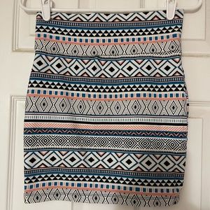 CHAROLETTE RUSE pattern bodycon skirt